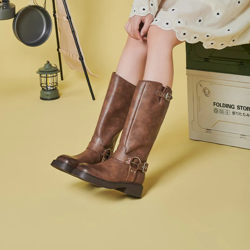 GEMEIQ Knee high Boots 4cm Women's-11
