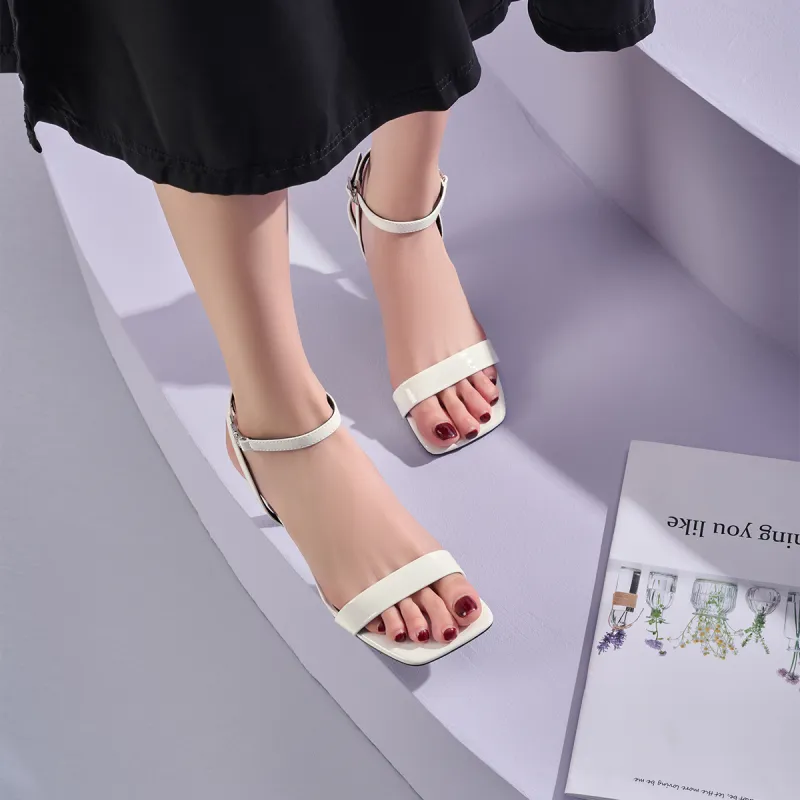 GEMEIQ One Strap Sandals 8cm Women's-10