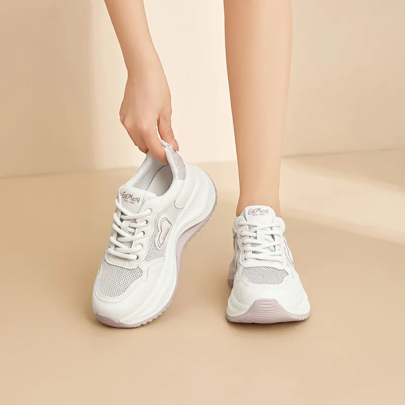 GEMEIQ Breathable Coverage Low Top Chunky Sneakers Women's-9