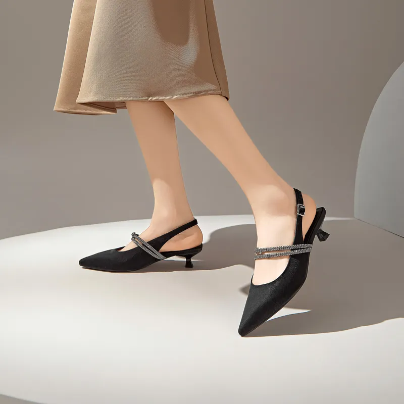 GEMEIQ Slim Heel High Heels 4.5cm Women's-12