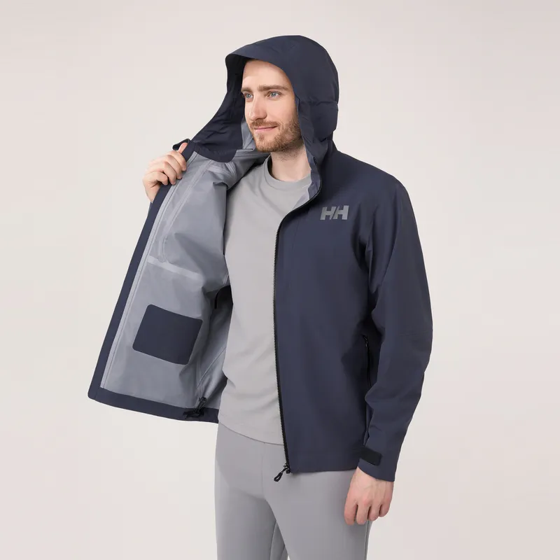 HELLY HANSEN Water Resistant Windproof Breathable Wear Resistant Windbreaker Jacket Men's-16