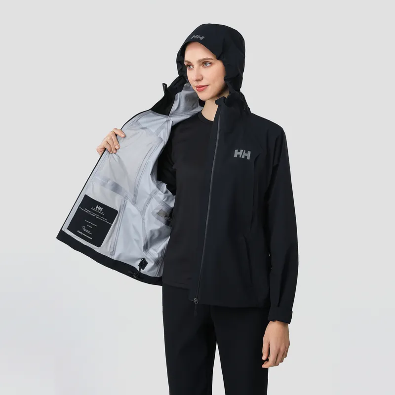 HELLY HANSEN H2Explorer Outdoor Hiking Water-Resistant Windproof Wear-Resistant Windbreaker Jacket Women's-1