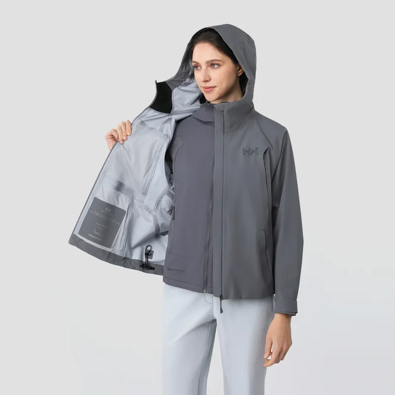 HELLY HANSEN H2Explorer Outdoor Hiking Water-Resistant Windproof Wear-Resistant Windbreaker Jacket Women's-11