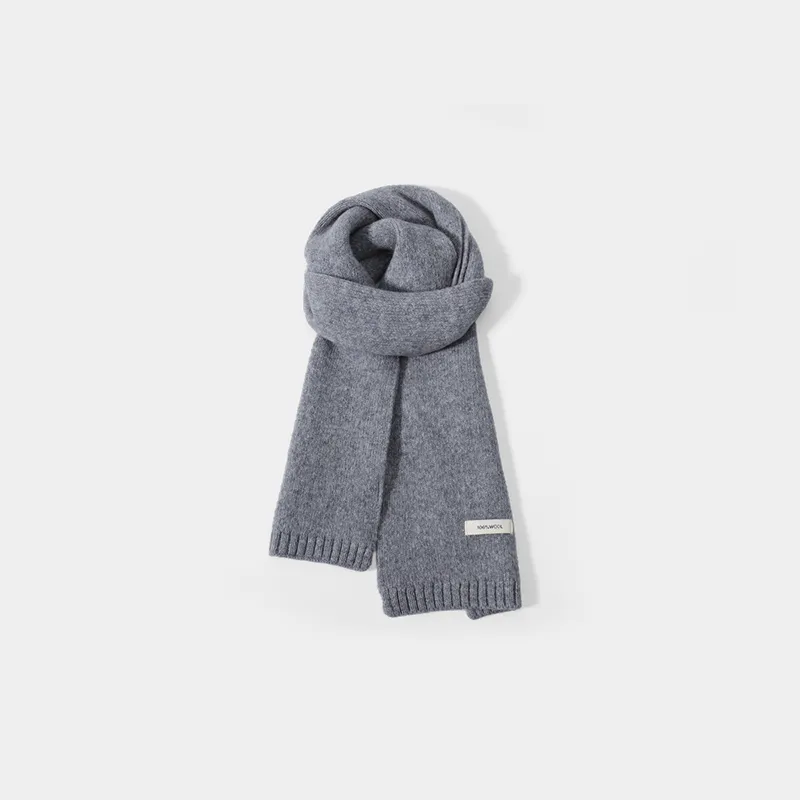 STUFFER 100% Sheep Wool Knit Scarves Unisex-20