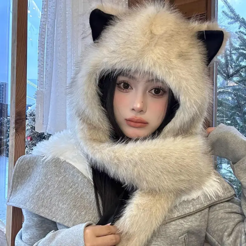 STUFFER Polyester Trapper Hats Women's-5