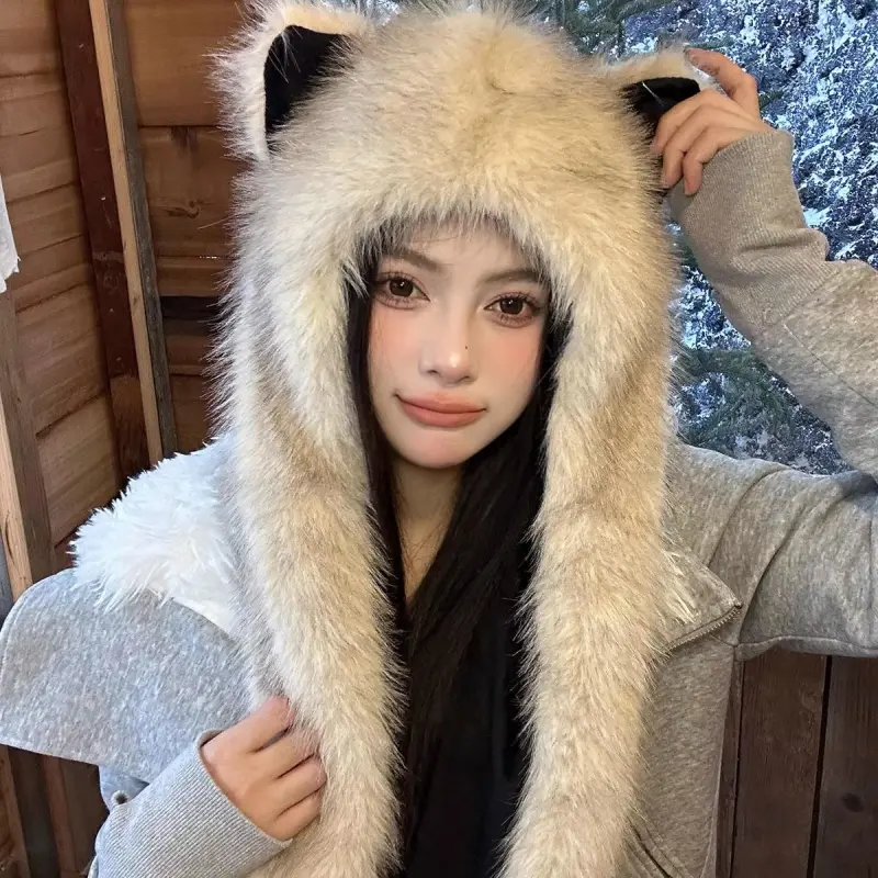 STUFFER Polyester Trapper Hats Women's-3
