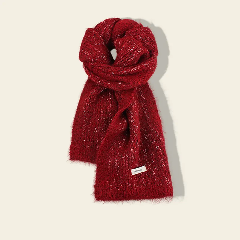 STUFFER Contains Wool Knit Scarves Unisex-14