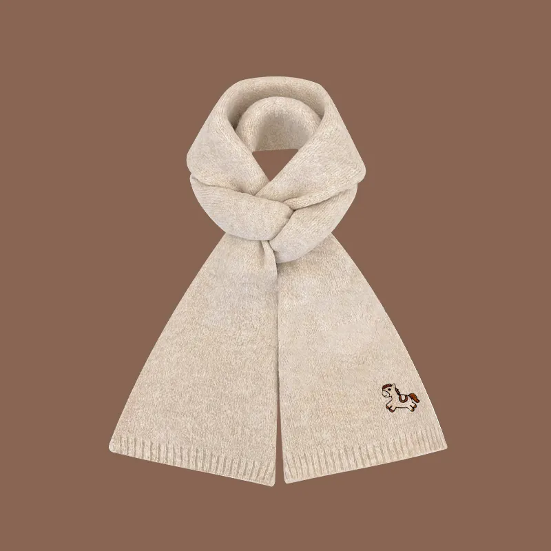 STUFFER Contains Wool Knit Scarves Unisex-2