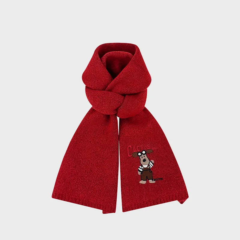 STUFFER Contains Wool Knit Scarves Unisex-8