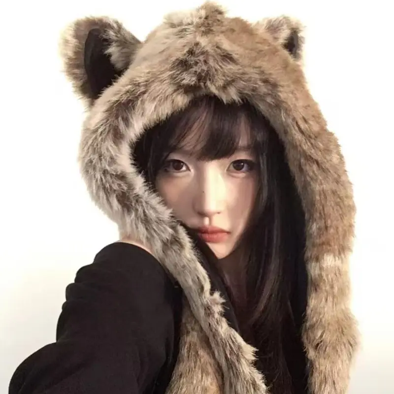 STUFFER Polyester Trapper Hats Women's-7