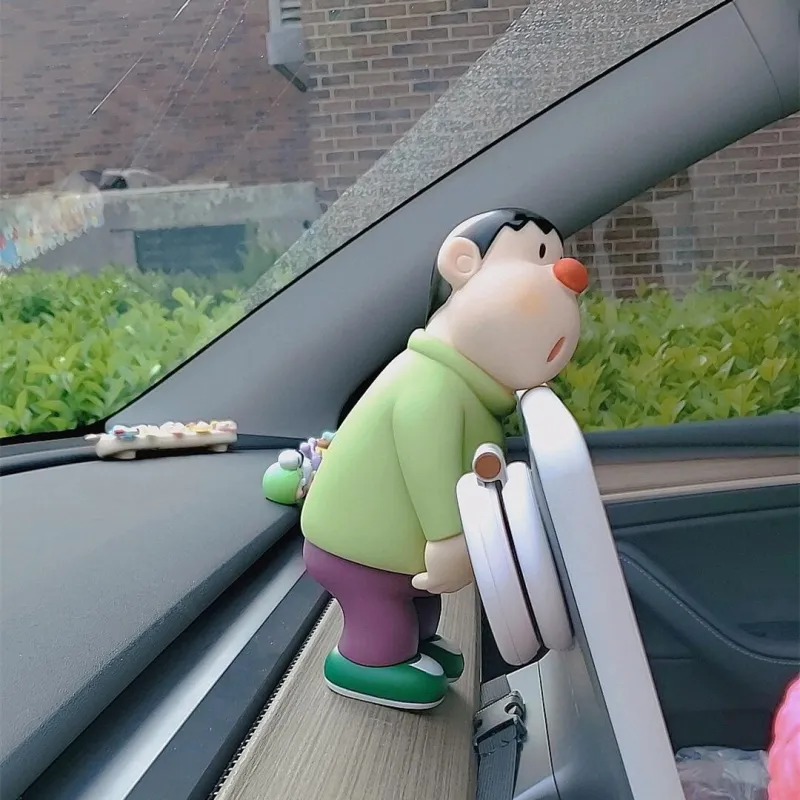Ha Jie Bret Car Office Desktop Creative Ornament Takeshi Goda With A Tilted Head Chibi Figures-3