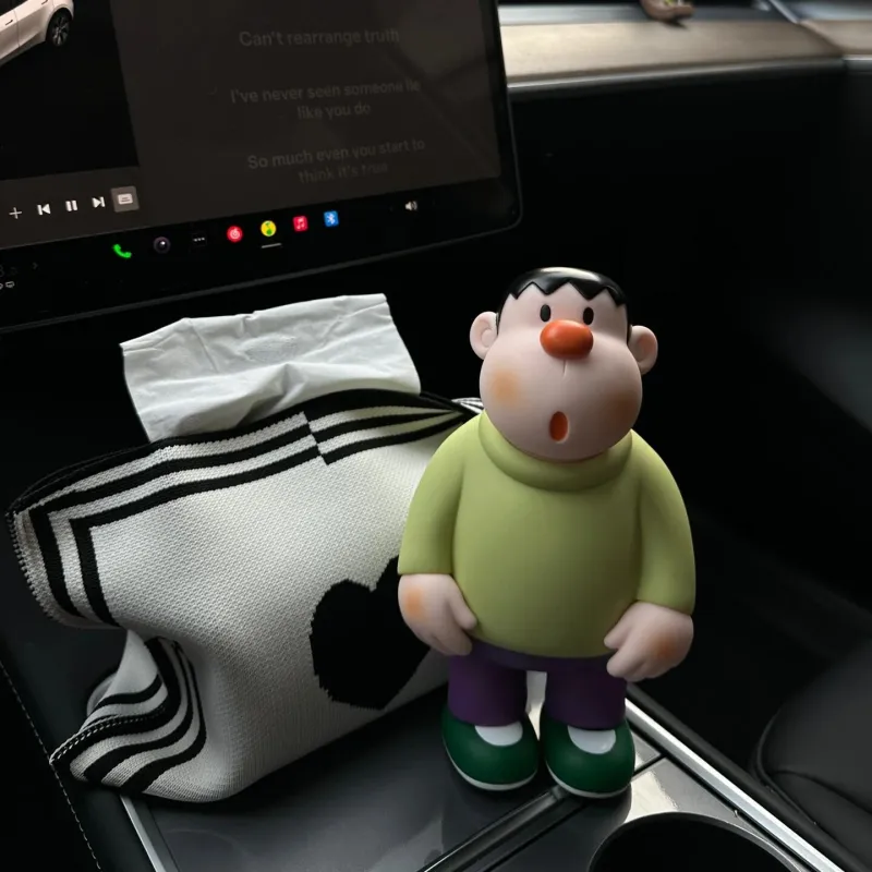 Ha Jie Bret Car Office Desktop Creative Ornament Takeshi Goda With A Tilted Head Chibi Figures-2