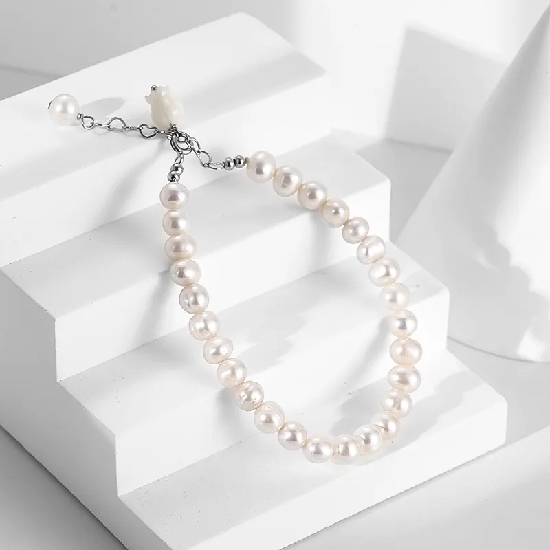 Zoo Jewel 925 Sterling Silver Freshwater Pearl Bracelets Women's-6