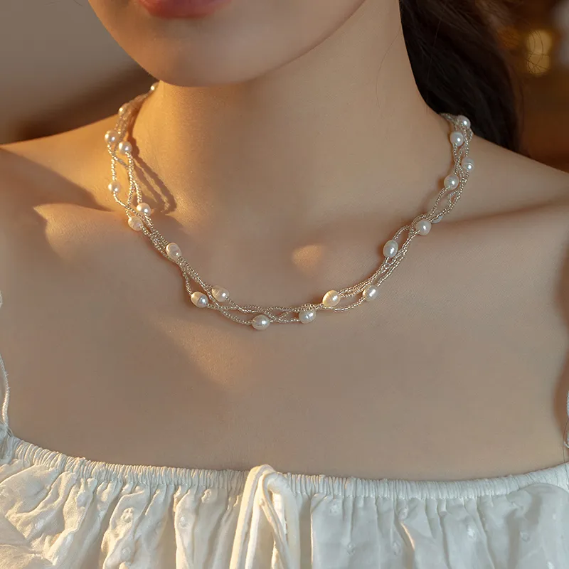 Zoo Jewel Alloy Necklaces Women's-2