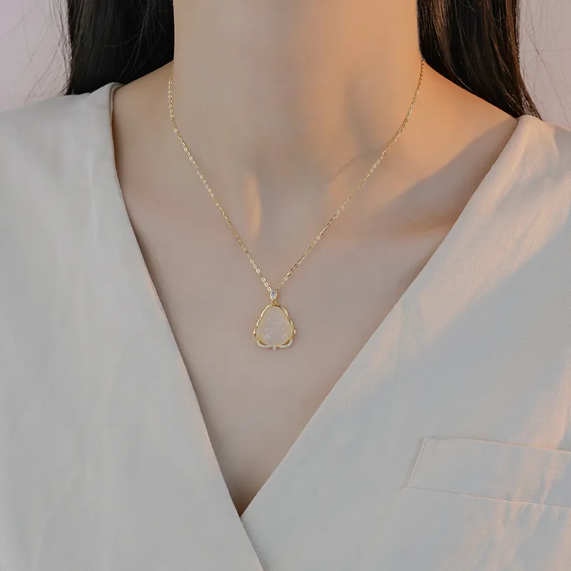 Zoo Jewel Chalcedony Necklaces Women's-1