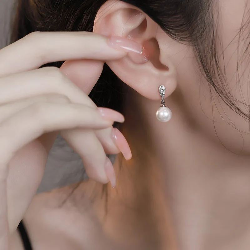 QIMEILA S925 Silver Earrings Women's-1