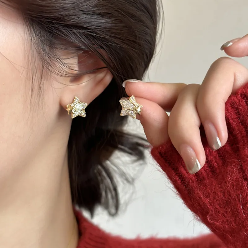 Zoo Jewel Copper Stud Earrings Women's-1