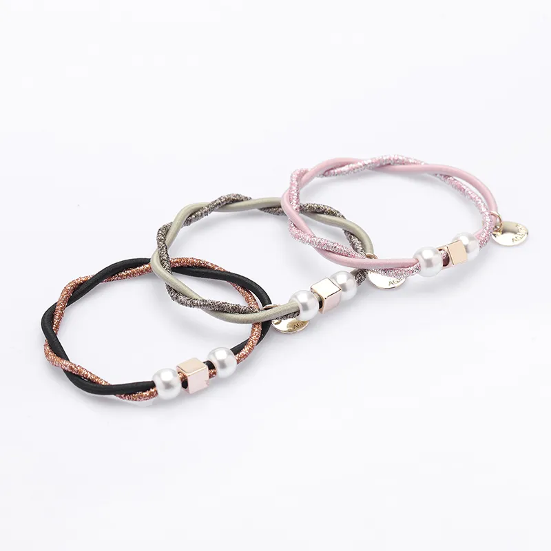 QIMEILA Rubber Band Hair Tie Women's-7