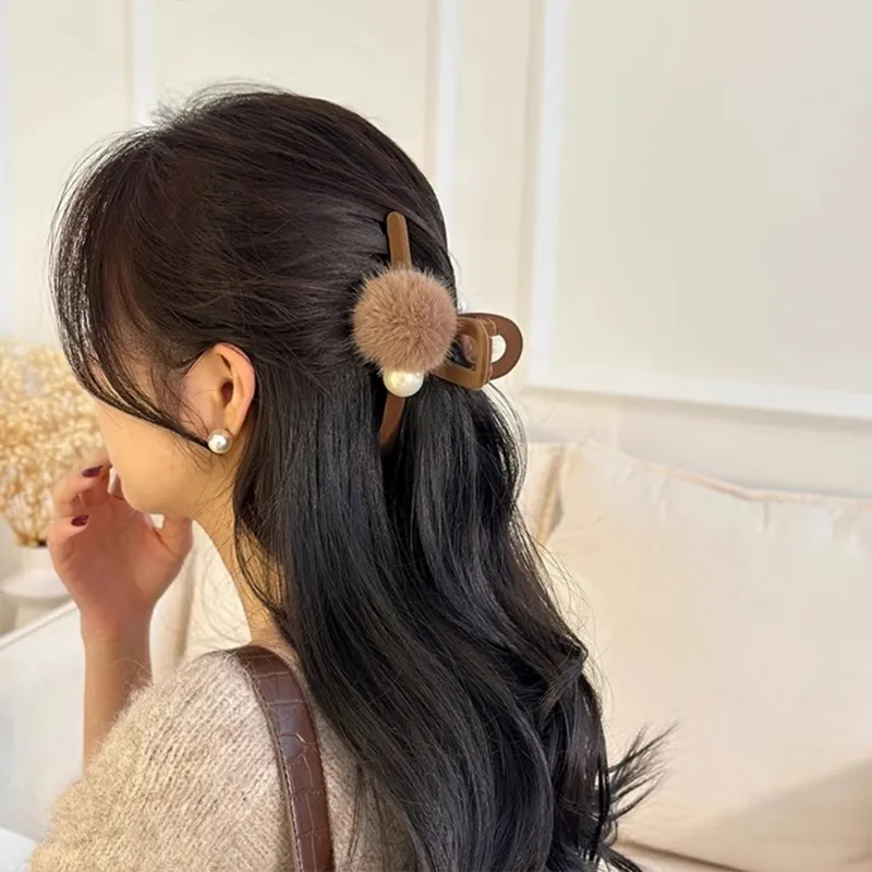 QIMEILA Flock Hair Clips Women's-3