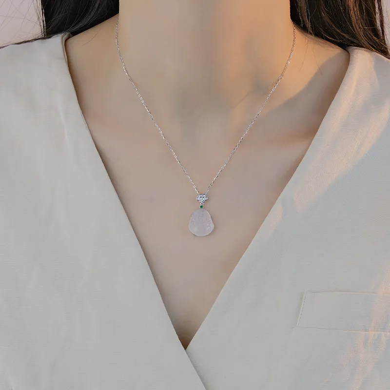 Zoo Jewel Chalcedony Jade Necklaces Women's-1