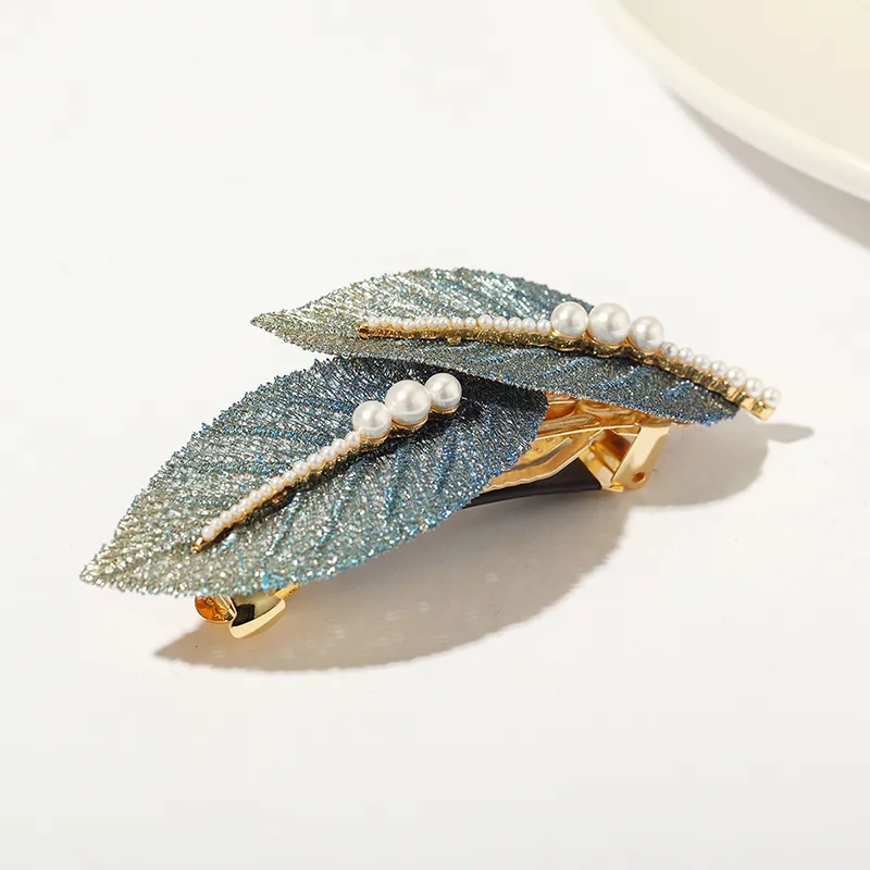 QIMEILA Artificial Pearl Hair Clips Women's-2