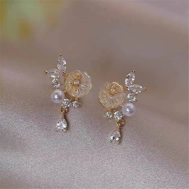 Zoo Jewel Copper Electroplated Gold Earrings Women's-1