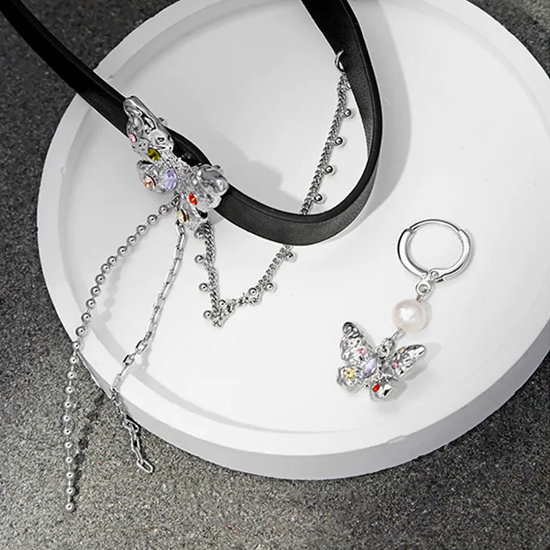 Zoo Jewel Alloy Necklaces Women's-4