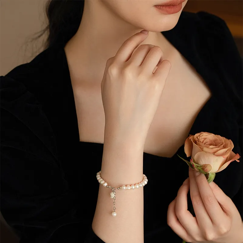 Zoo Jewel 925 Sterling Silver Freshwater Pearl Bracelets Women's-3