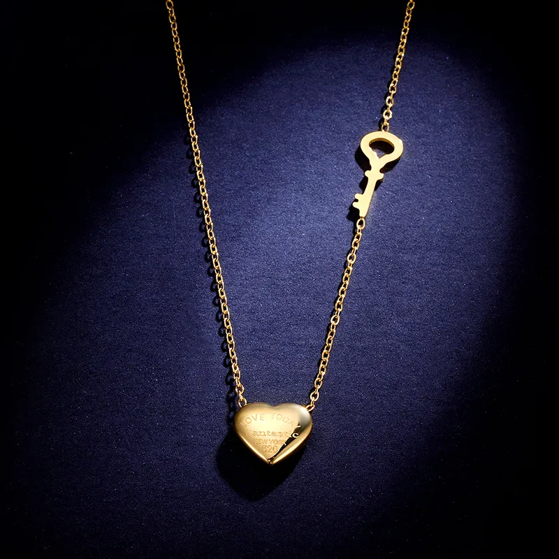 Zoo Jewel Titanium Steel Necklaces Women's-4