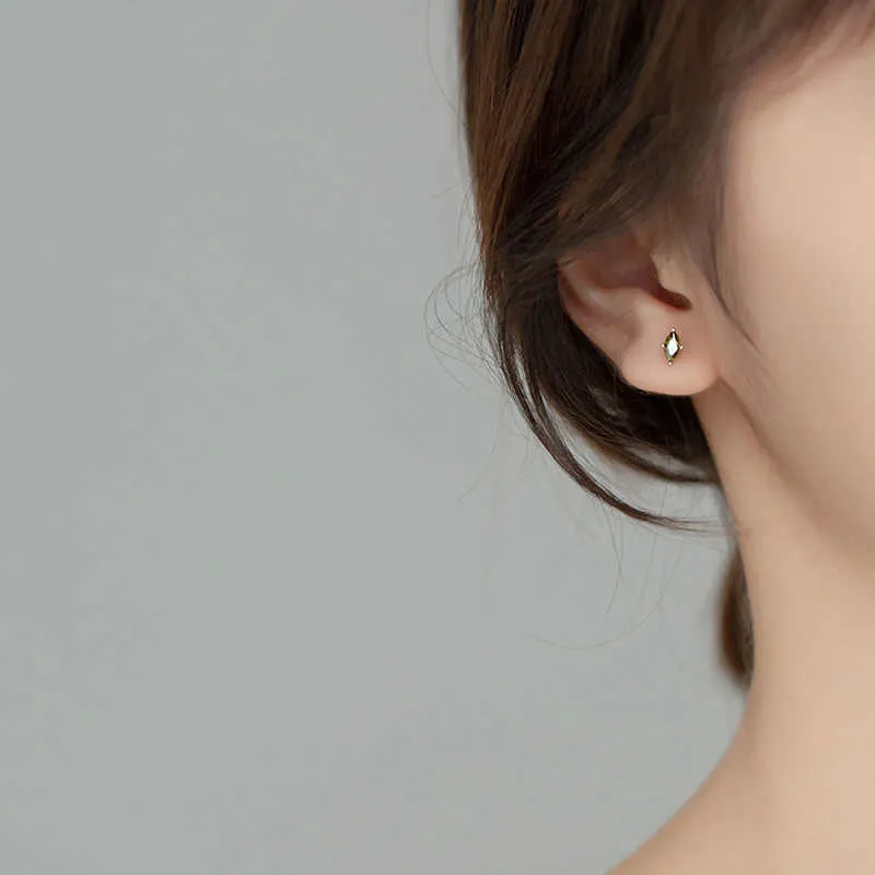 QIMEILA S925 Silver Stud Earrings Women's-3