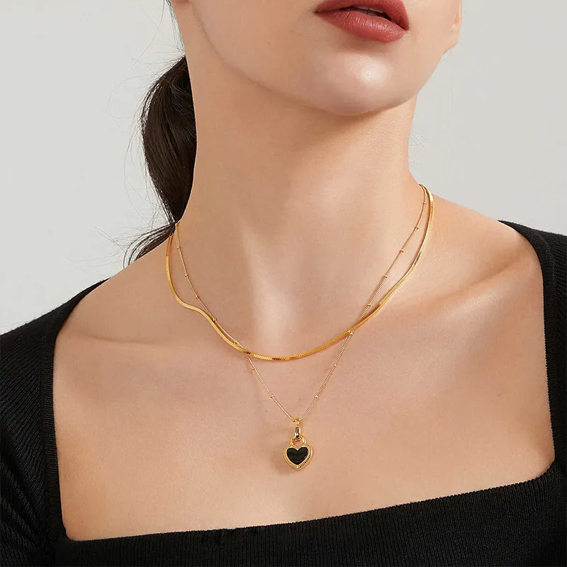 QIMEILA Titanium Steel Necklaces Women's-3