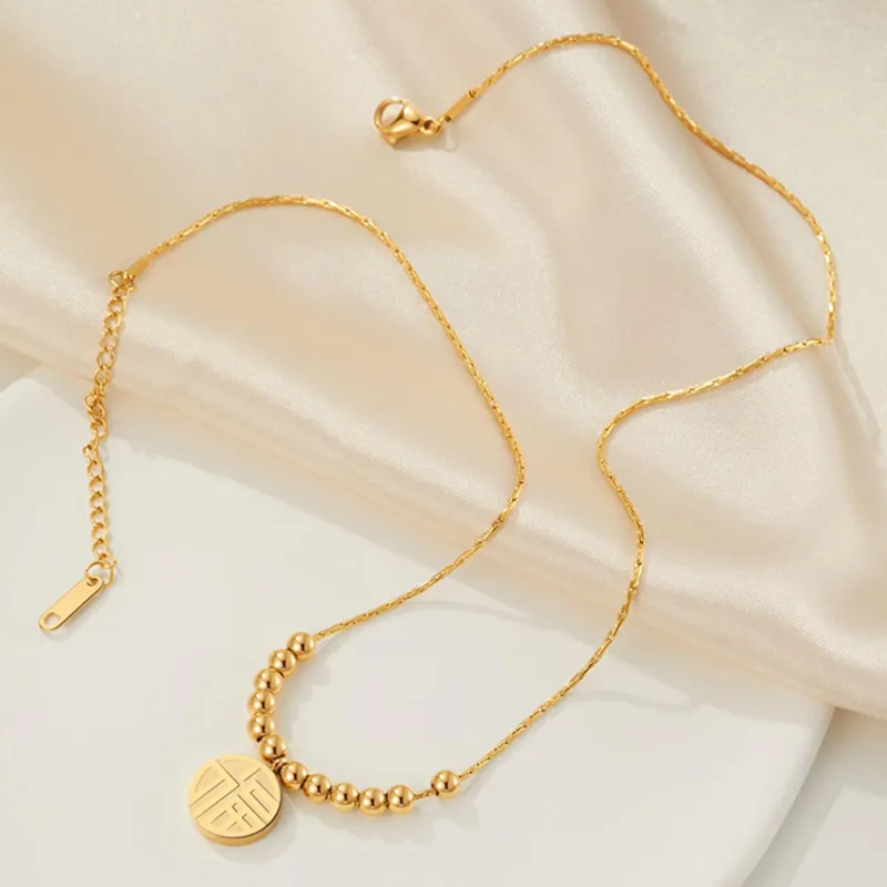 Zoo Jewel Titanium Steel Necklaces Women's-4
