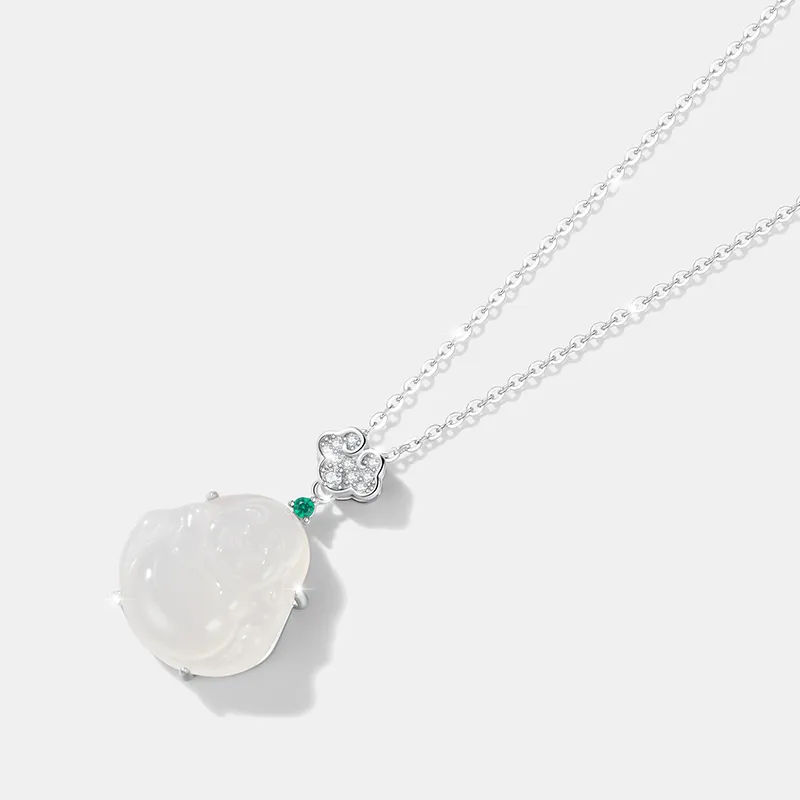 Zoo Jewel Chalcedony Jade Necklaces Women's-5