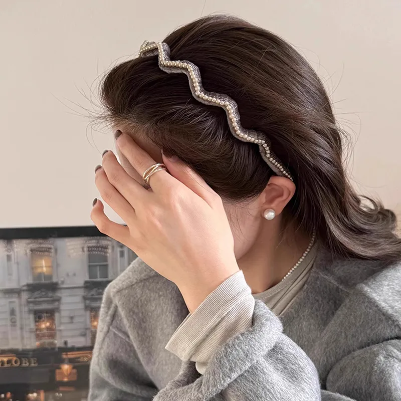 QIMEILA Velour Fabric Headbands Women's-9