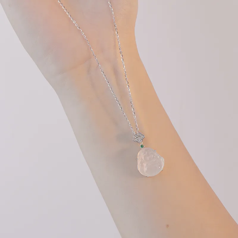 Zoo Jewel Chalcedony Jade Necklaces Women's-3