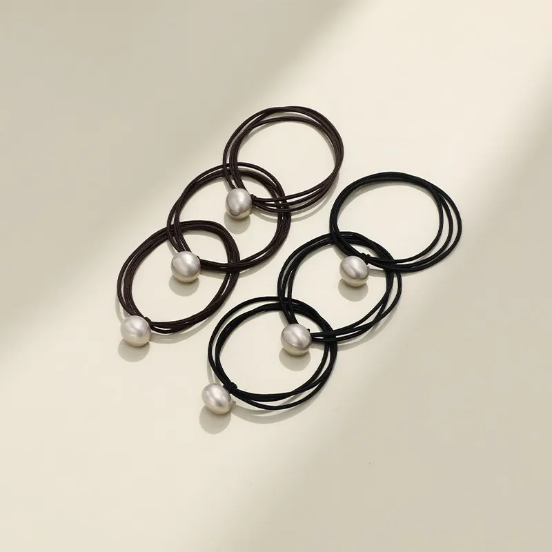 QIMEILA Artificial Pearl Hair Tie Women's-7