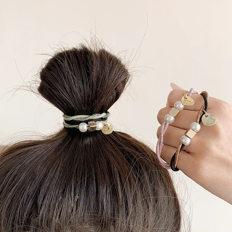 QIMEILA Rubber Band Hair Tie Women's-1
