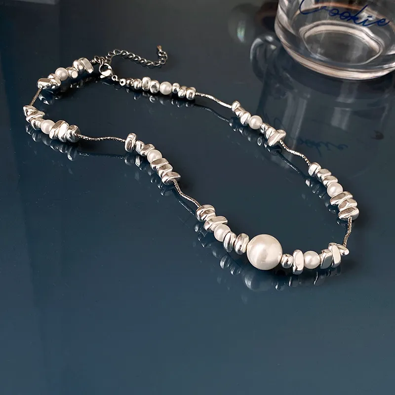 Zoo Jewel Titanium Steel Necklaces Women's-5