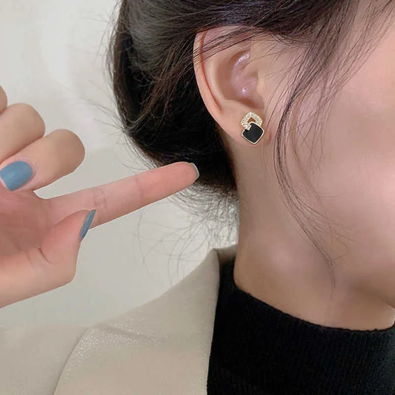 QIMEILA Copper Alloy Stud Earrings Women's-1
