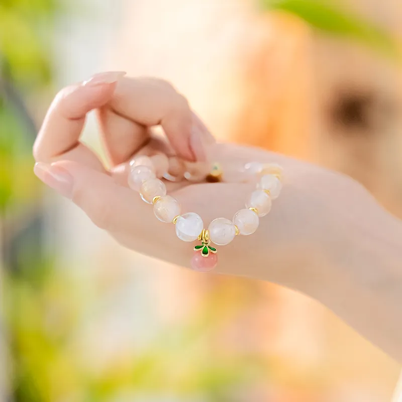 Zoo Jewel Colored Glaze Jade Bracelets Women's-3