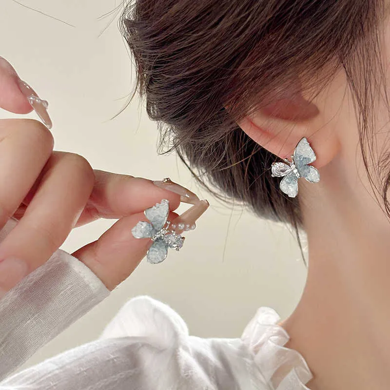 QIMEILA Copper Alloy Stud Earrings Women's-1