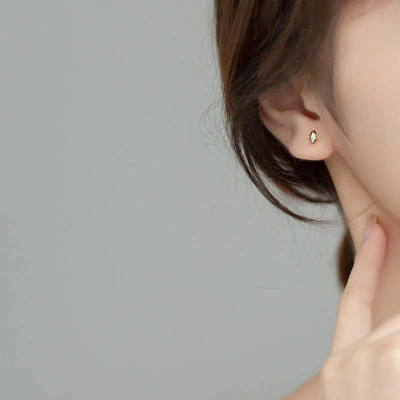 QIMEILA S925 Silver Stud Earrings Women's-2