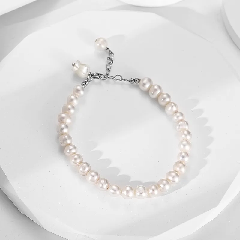 Zoo Jewel 925 Sterling Silver Freshwater Pearl Bracelets Women's-5