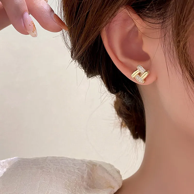 QIMEILA Alloy Stud Earrings Women's-1