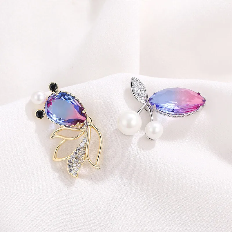 Zoo Jewel Alloy Brooches Women's-4