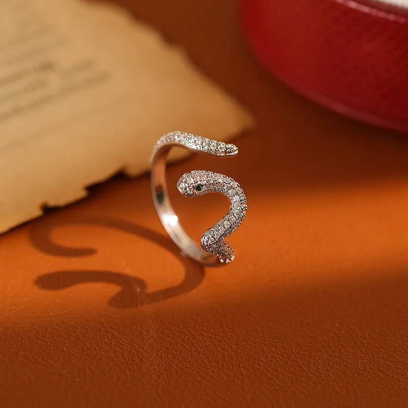 Zoo Jewel Copper Alloy Rings Unisex-3