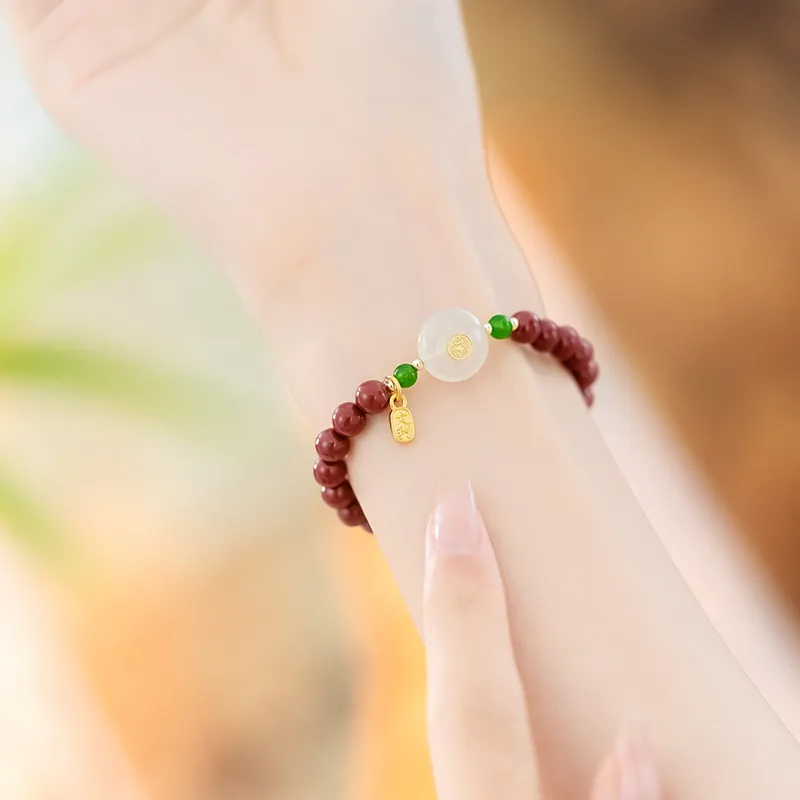 QIMEILA Cinnabar Bracelets Women's-1