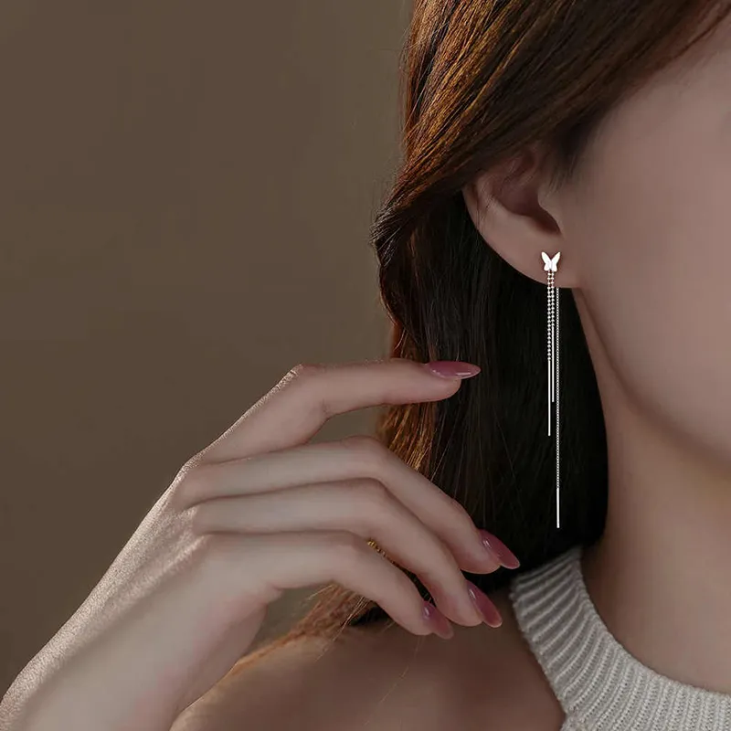 QIMEILA 925 Sterling Silver Drop Earrings Women's-7