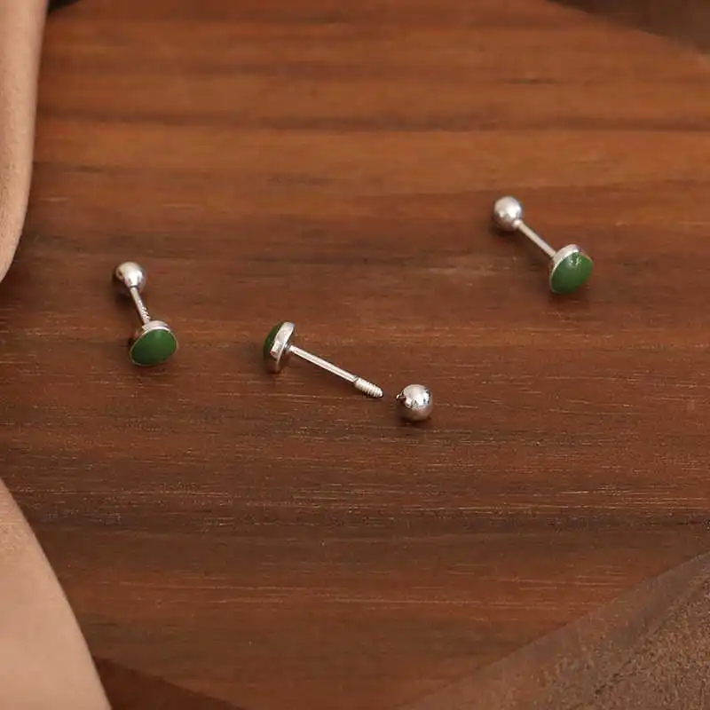 Zoo Jewel S925 Silver Stud Earrings Unisex-1