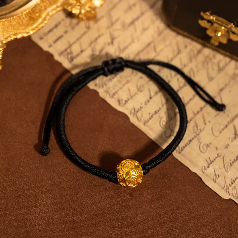 QIMEILA Copper Bracelets Men's Gold-3